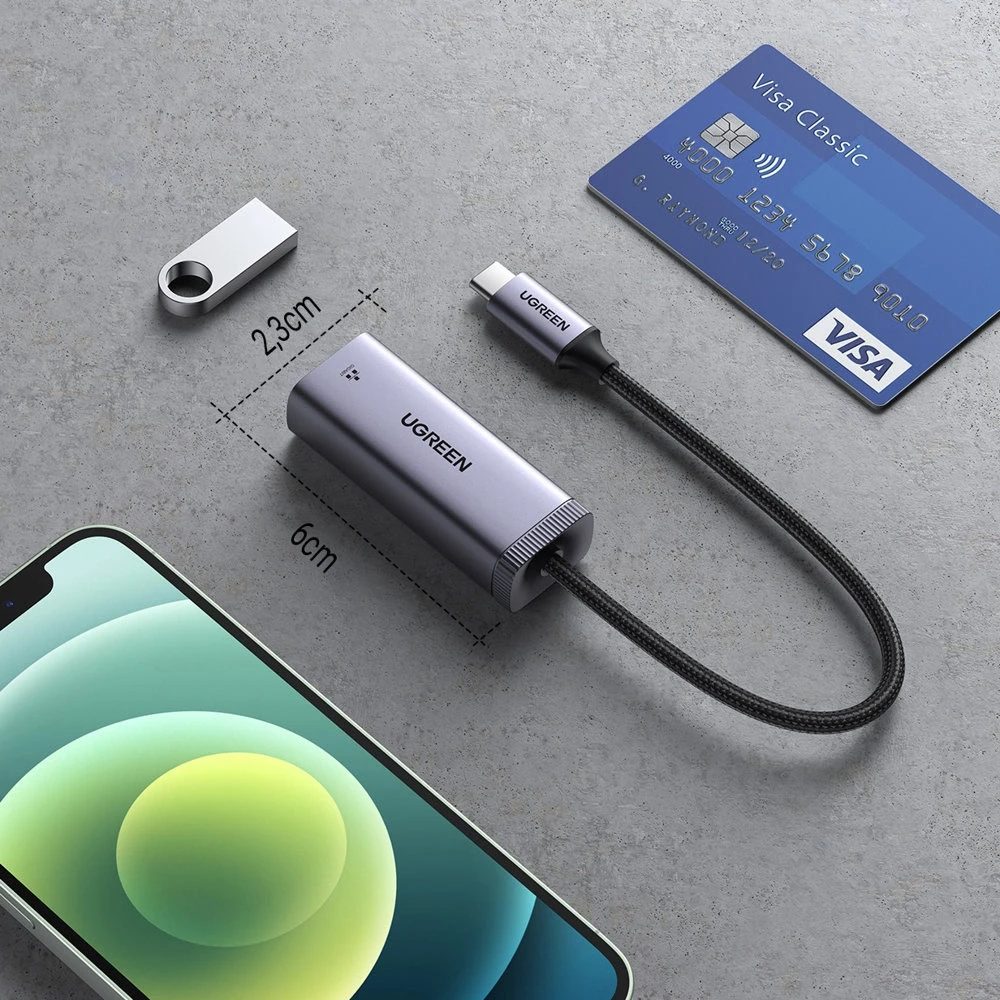 UGREEN CM483 USB-C - RJ45 tinklo adapteris