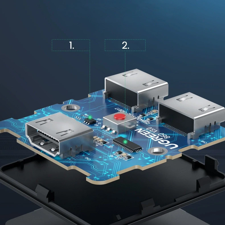 HDMI skirstytuvas UREEN CM217 | 4K@60Hz