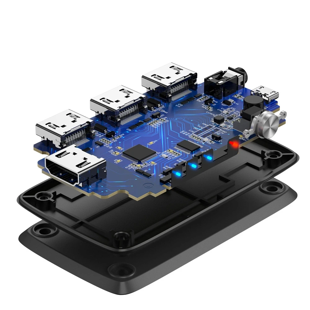 UGREEN šakotuvas CM332 3in1 HDMI 1.4 4K 30 Hz - Juodas