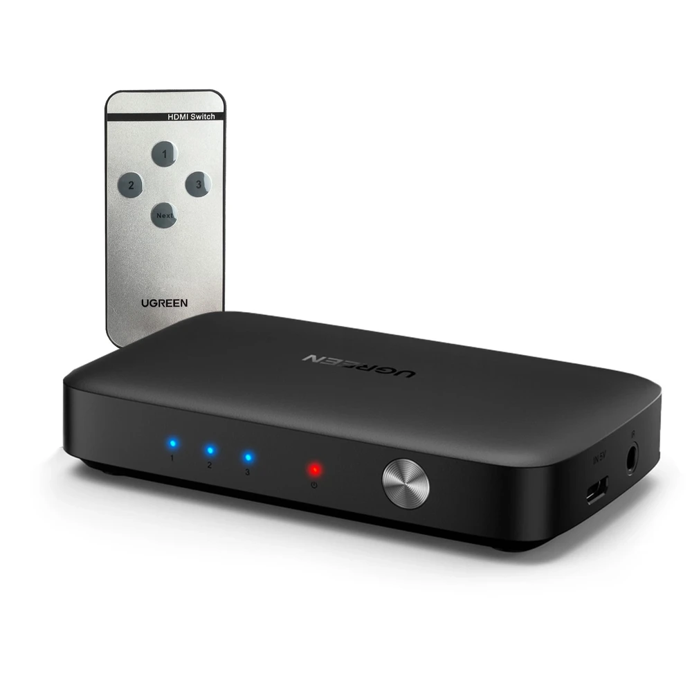 UGREEN šakotuvas CM332 3in1 HDMI 1.4 4K 30 Hz - Juodas