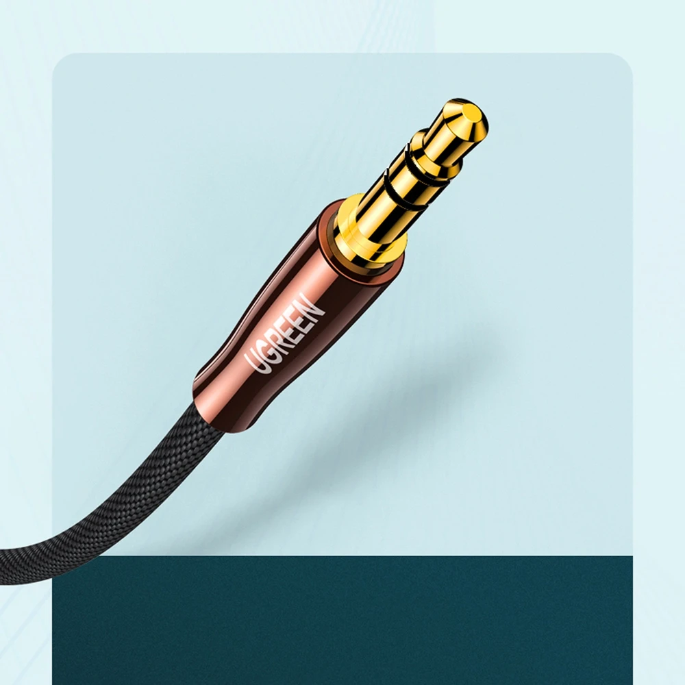 UGREEN AV170 kabelis 2x RCA Cinch kištukai - 3.5mm kištukas 2m