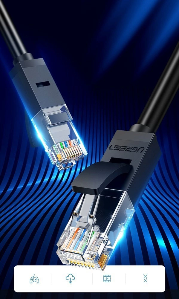 Kabelis UGREEN Ethernet RJ45 Cat 6 UTP 1000Mbps 10m