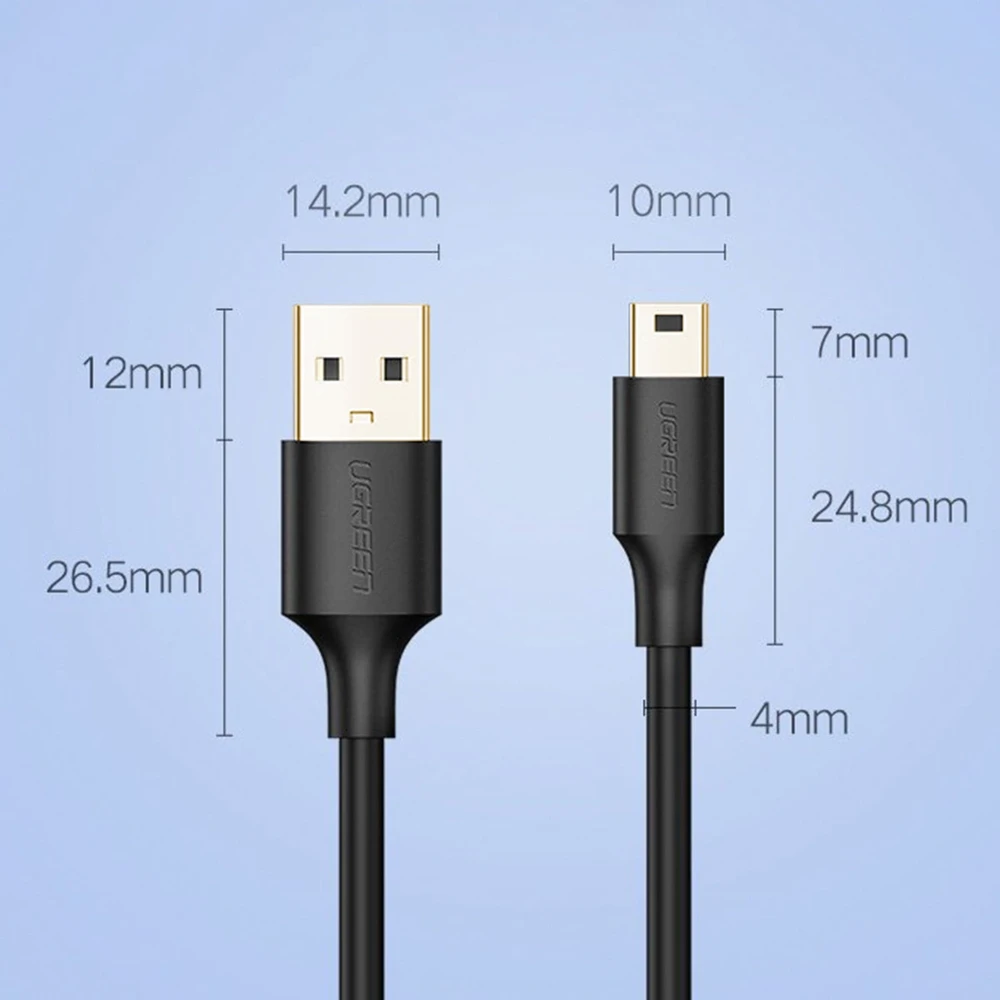 UGREEN US132 USB - Mini USB kabelis 2m
