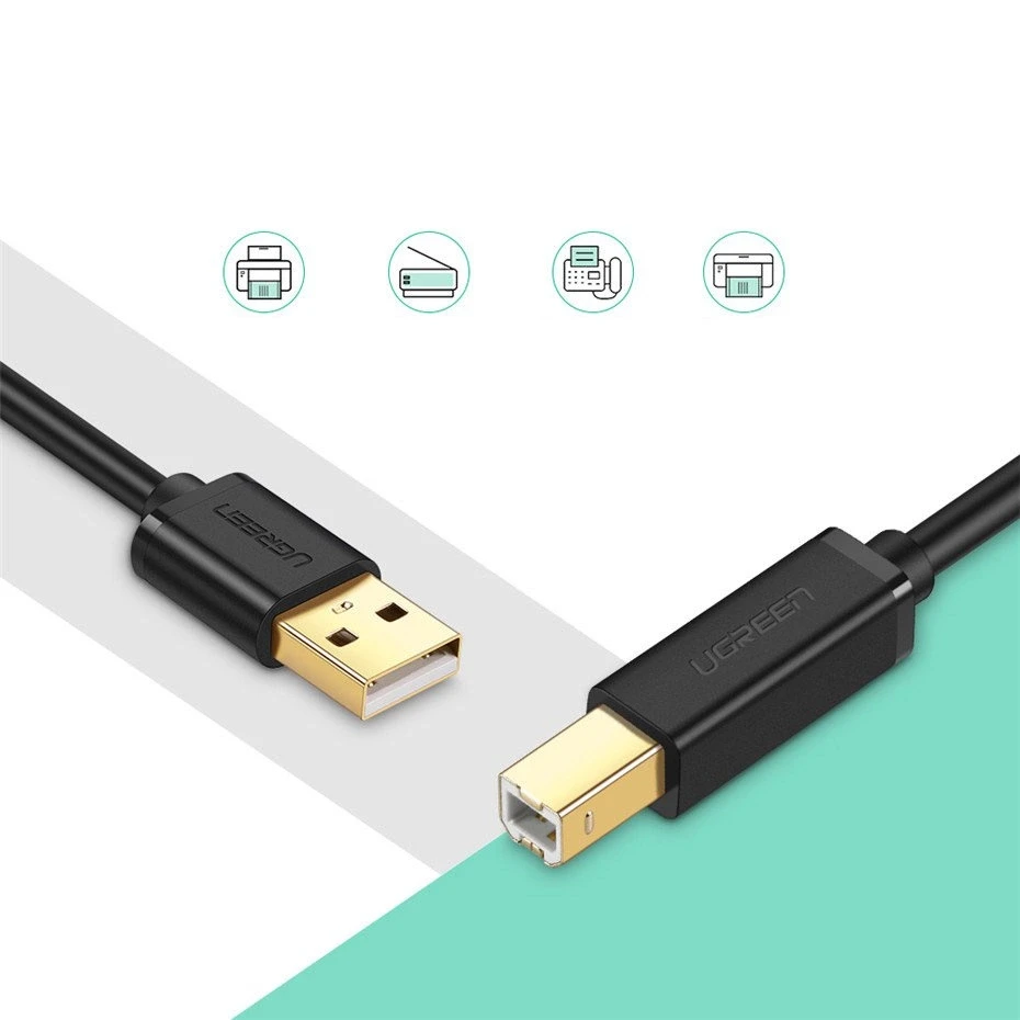 Spausdintuvo laidas Ugreen US135 USB 2.0 AB, 3m