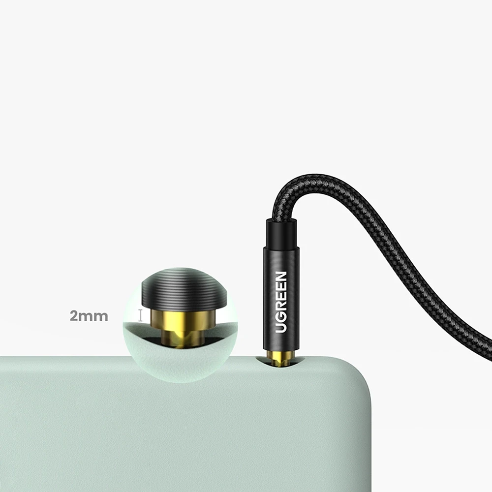 UGREEN 3.5mm AUX kabelis 1m - Mėlynas