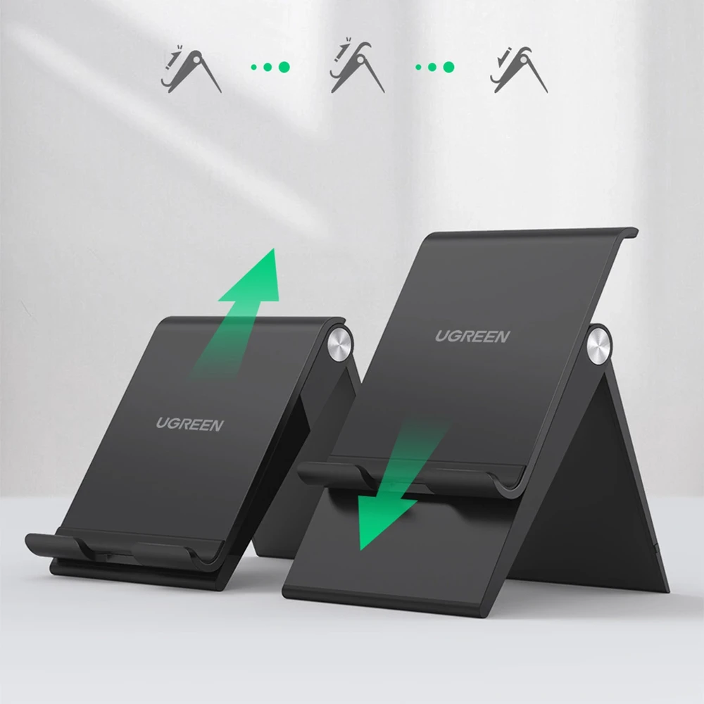 UGREEN LP247 reguliuojamas telefono stovas, 4.7-7.9'' - juodas