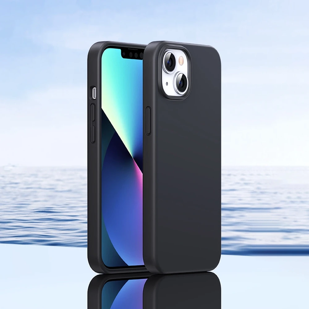 Ugreen Udėklas telefonui žalios spalvos LP626 Silky silikoninis Protective Rubber Flexible silikoninis Phone Apple iPhone 14 Plus dėklas telefonui juodos spalvos (90920)