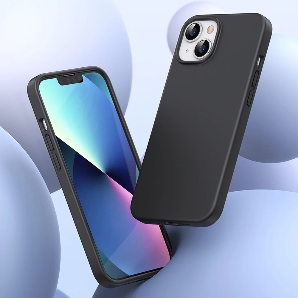 Ugreen Udėklas telefonui žalios spalvos LP626 Silky silikoninis Protective Rubber Flexible silikoninis Phone Apple iPhone 14 Plus dėklas telefonui juodos spalvos (90920)