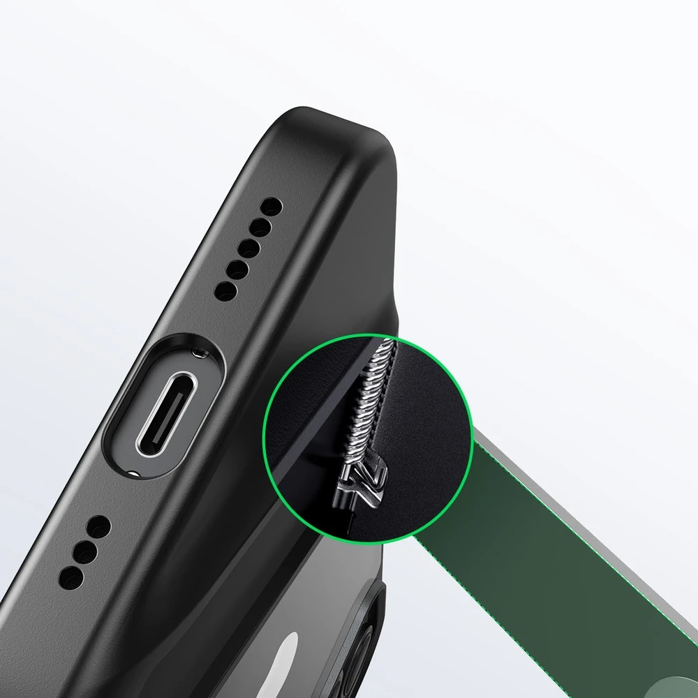 Ugreen Udėklas telefonui žalios spalvos LP634 Kickstand Protective Hard with Gel Frame and Built-in su stoveliu Apple iPhone 14 Plus (90925)