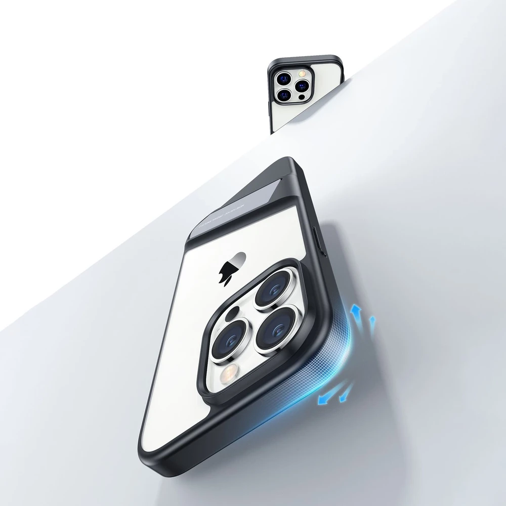 Ugreen Udėklas telefonui žalios spalvos LP635 Kickstand Protective Hard with Gel Frame and Built-in su stoveliu Apple iPhone 14 Pro dėklas telefonui juodos spalvos (90926)