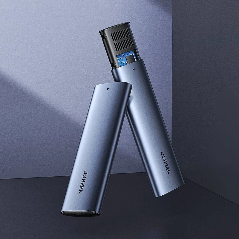 Ugreen 10902 saugojimo diskų korpusas SSD korpusas Pilka M.2