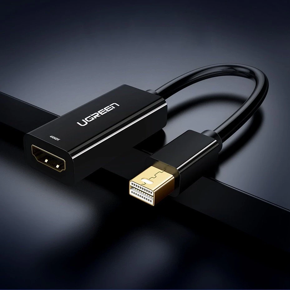 Ugreen MD112 10460 mini DisplayPort (vyriškas) / HDMI (moteriškas) FHD 1080p adapteris - baltas