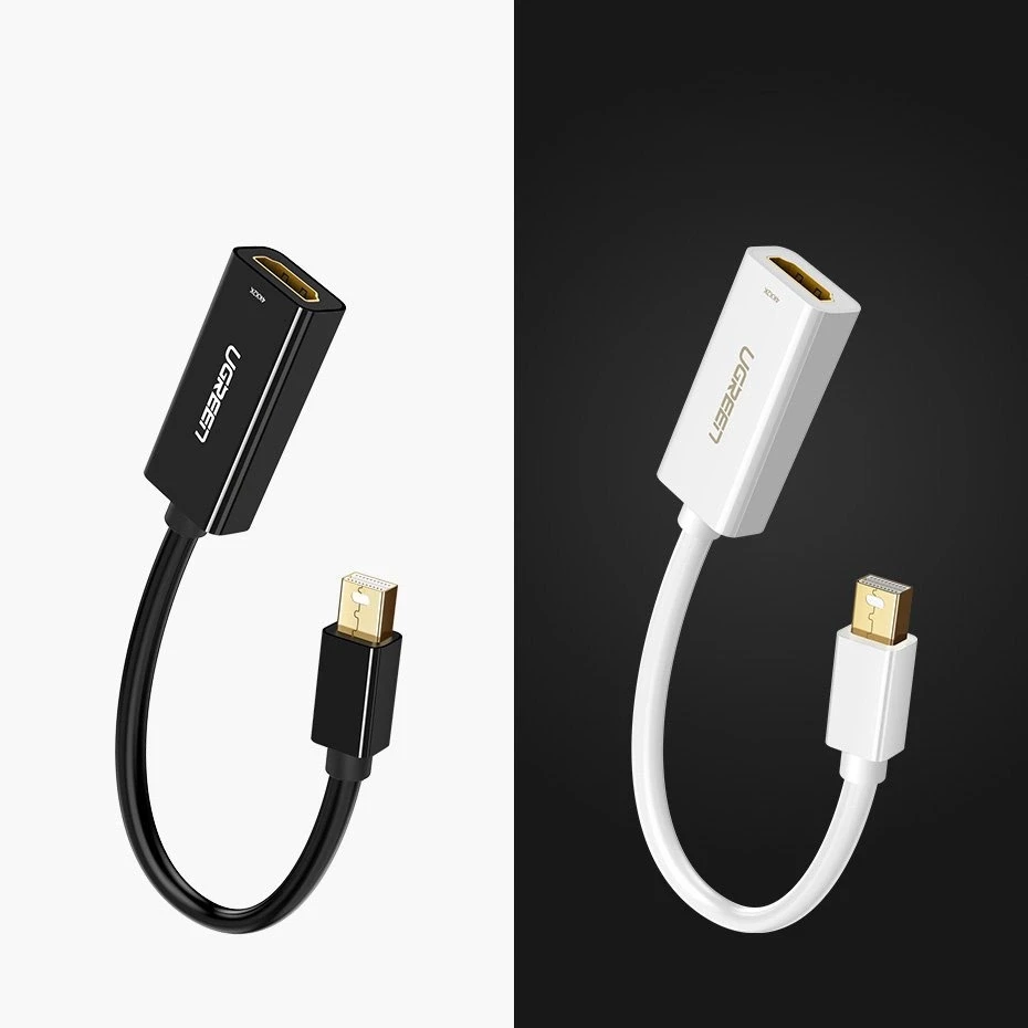 Ugreen MD112 10460 mini DisplayPort (vyriškas) / HDMI (moteriškas) FHD 1080p adapteris - baltas