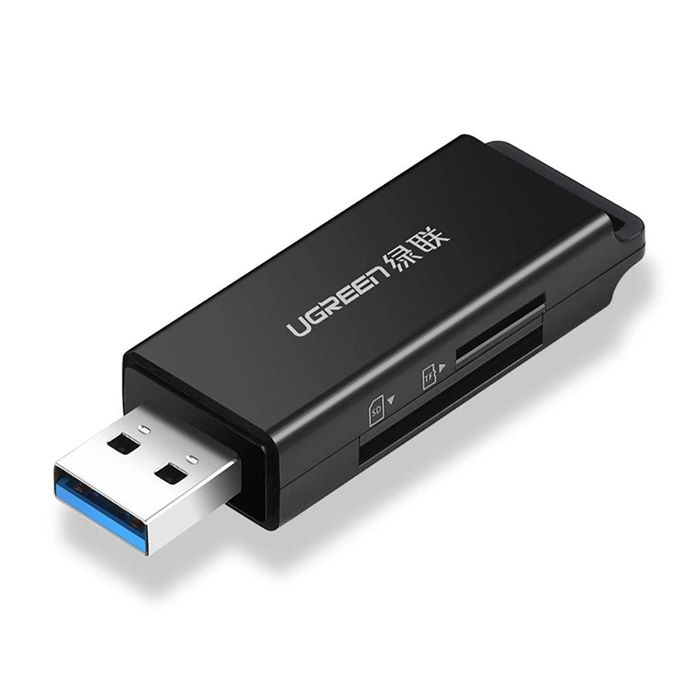 Atminties kortelė Kortelių skaitytuvas - Ugreen CM104 SD / TF USB 3.0 - Juodas