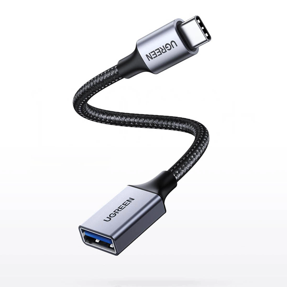 Adapteris USB-C 3.0 prie OTG UGREEN US378 (juodas)