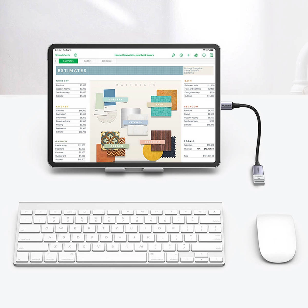 Adapteris USB-C 3.0 prie OTG UGREEN US378 (juodas)