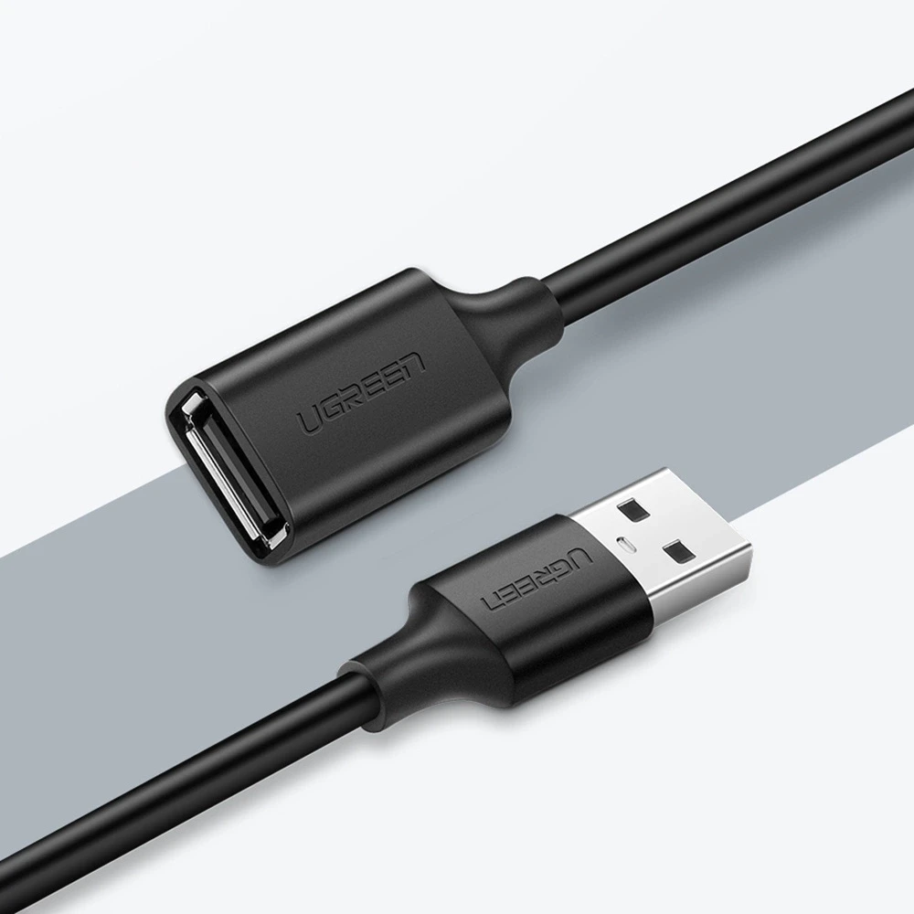 UGREEN US103 USB 2.0 kabelio prailginimas 5m - Juodas