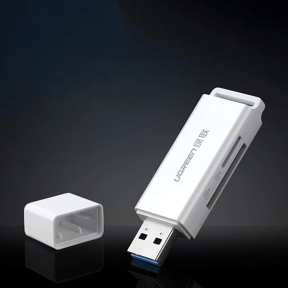 Atminties kortelė Kortelių skaitytuvas - Ugreen CM104 SD / TF USB 3.0 - Juodas