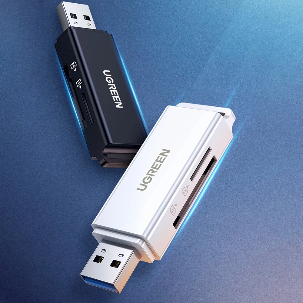 Atminties kortelė Kortelių skaitytuvas - Ugreen CM104 SD / TF USB 3.0 - Juodas