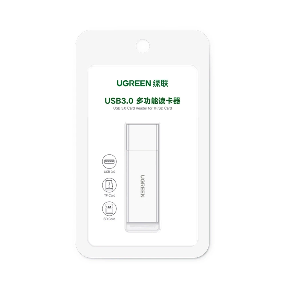 Atminties kortelė Kortelių skaitytuvas - Ugreen CM104 SD / TF USB 3.0 - Juodas