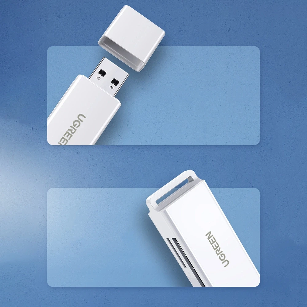 Atminties kortelė Kortelių skaitytuvas - Ugreen CM104 SD / TF USB 3.0 - Juodas