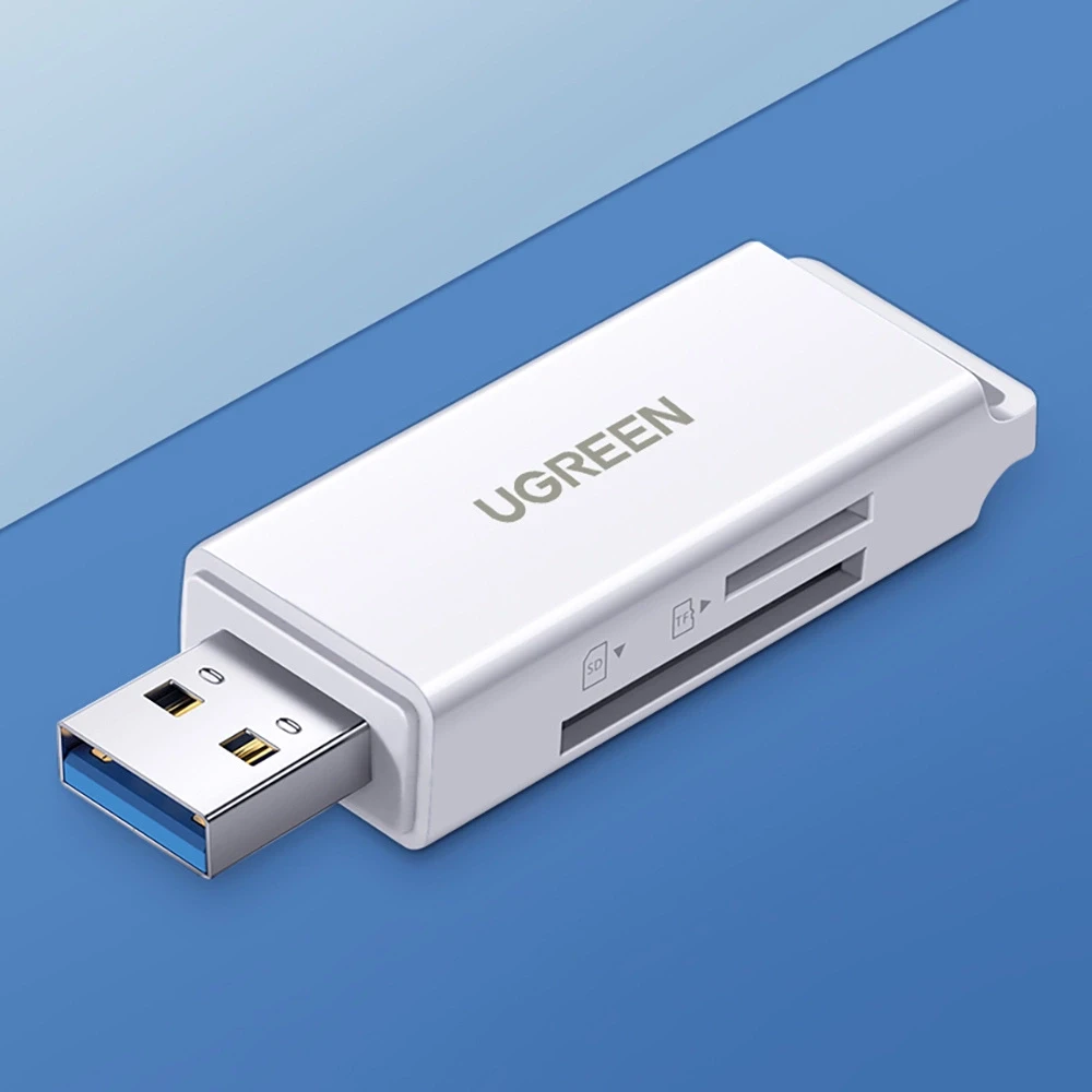 Atminties kortelė Kortelių skaitytuvas - Ugreen CM104 SD / TF USB 3.0 - Juodas