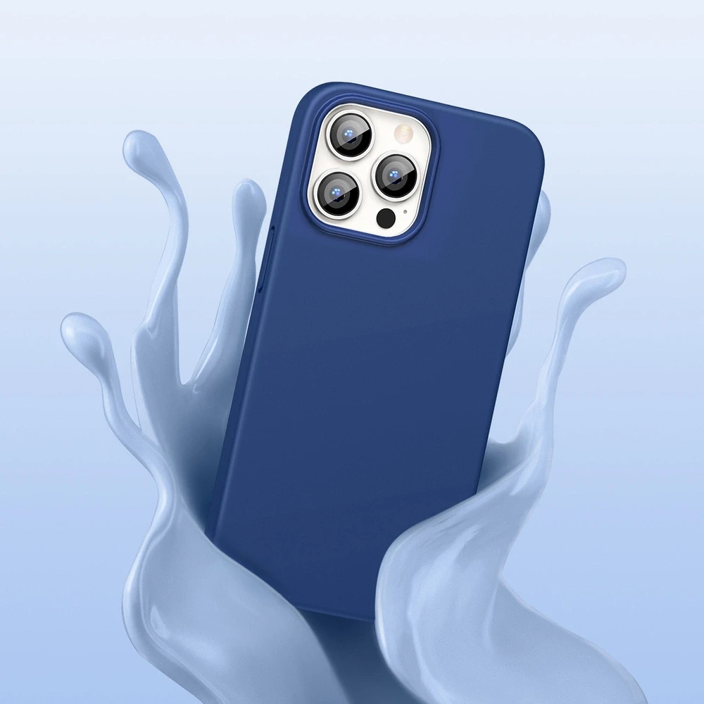 Ugreen Užalios spalvos Protective apsauginis silikoninis dėklas telefonui Apple iPhone 13 Pro Max mėlynos spalvos