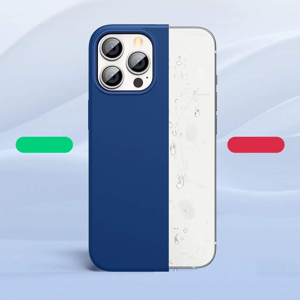 Ugreen Užalios spalvos Protective apsauginis silikoninis dėklas telefonui Apple iPhone 13 Pro Max mėlynos spalvos