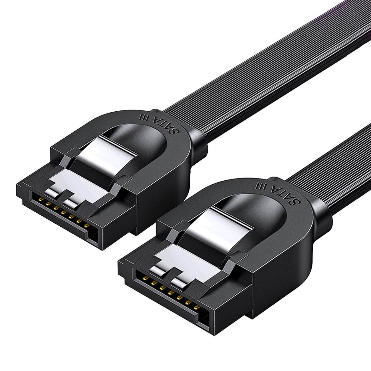 SATA UGREEN US217 kabelis 0.5m - Juodas