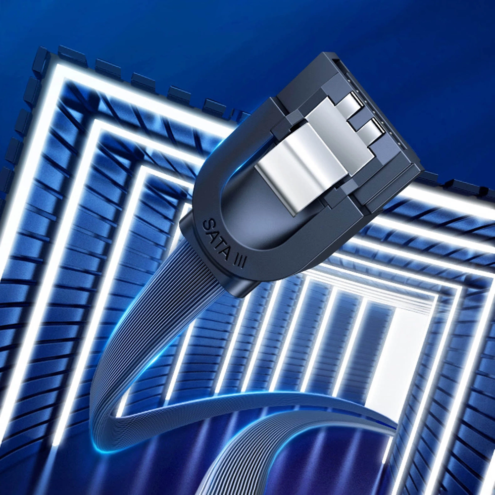 SATA UGREEN US217 kabelis 0.5m - Juodas