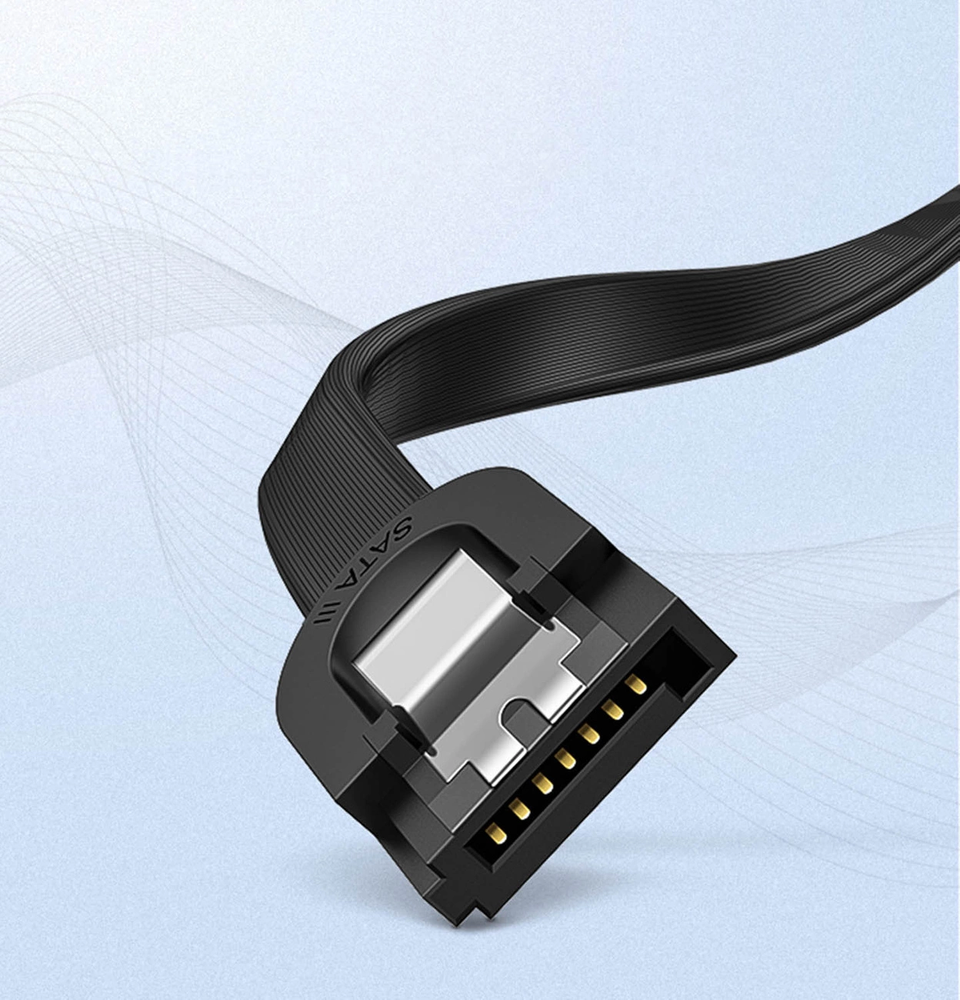 SATA UGREEN US217 kabelis 0.5m - Juodas