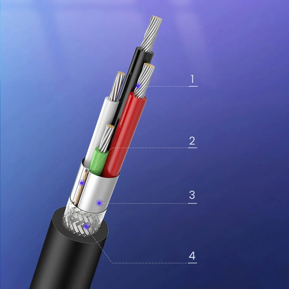 UGREEN US135 USB 2.0 AB spausdintuvo kabelis 5m - Juodas