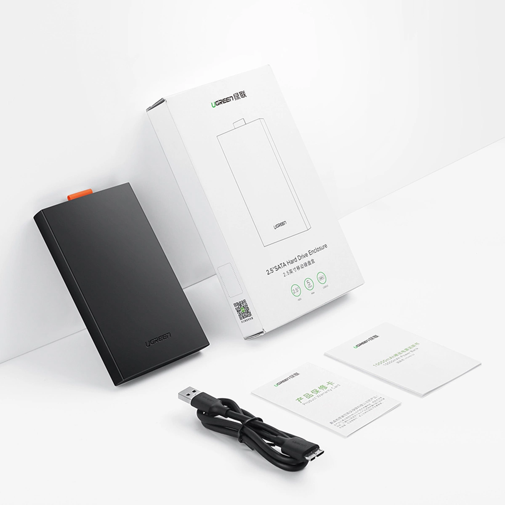 UGREEN SATA išorinio disko dėklas 2.5 "SSD / HDD