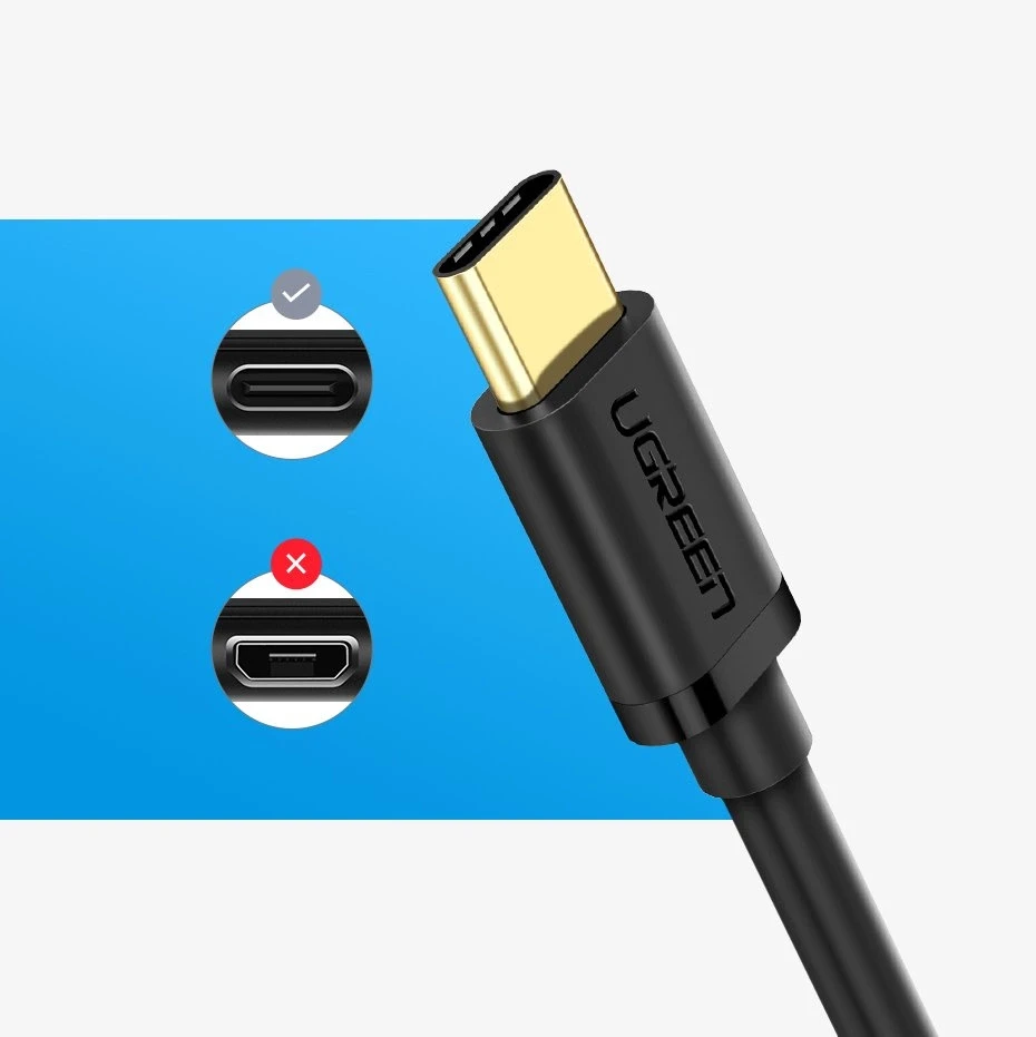 Adapteris OTG USB-C 3.0 UGREEN - Juodas