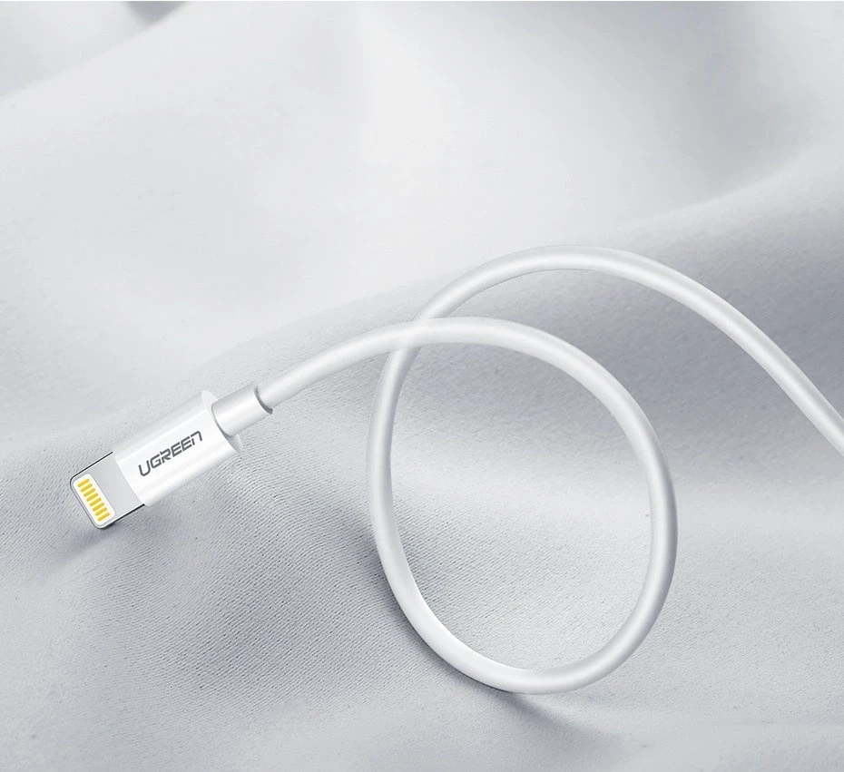 UGREEN nikeliuotas USB - Lightning laidas MFi 1m