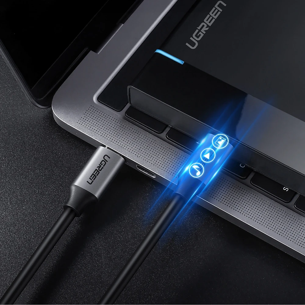 UGREEN USB-C 3.1 laidas, 60 W, 1.5m