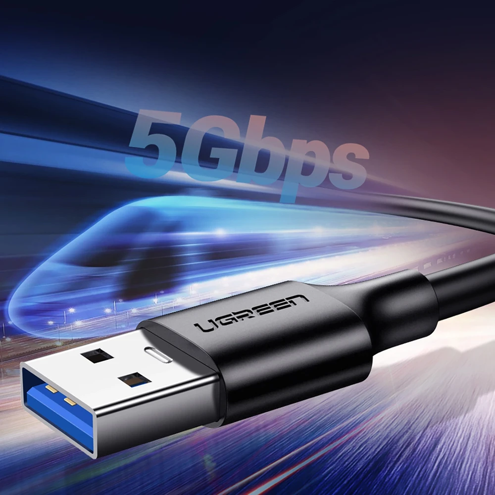 UGREEN USB 3.0 - USB-C 3.0 kabelis 1.5m - Juodas