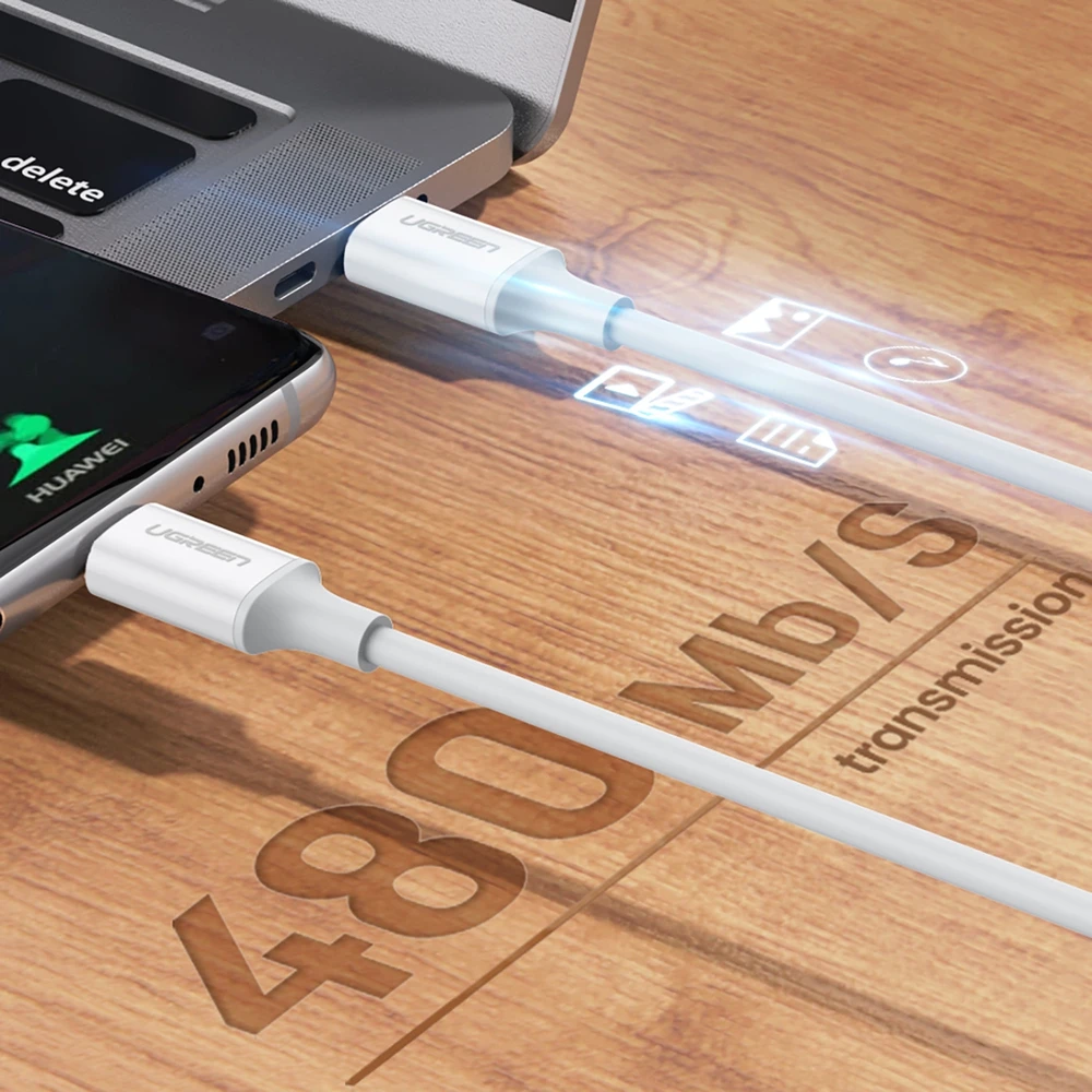 UGREEN US264 USB C - USB C kabelis 60W 1.5m