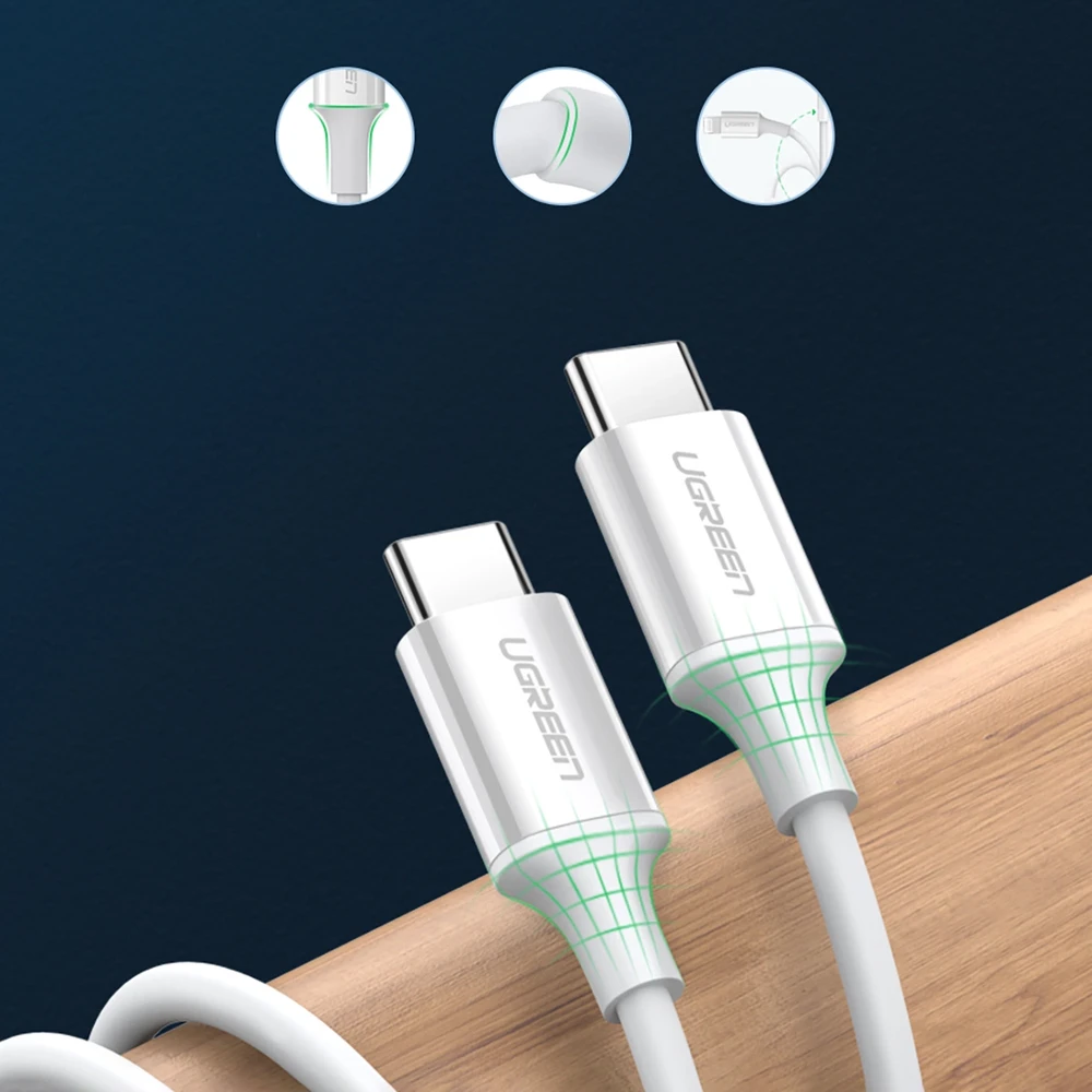 UGREEN US264 USB C - USB C kabelis 60W 1.5m