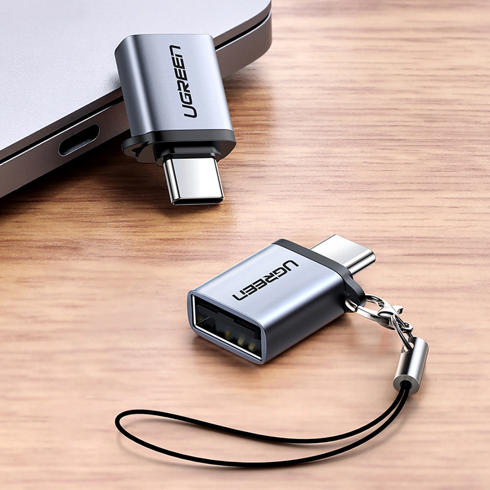 USB į USB-C 3.1 adapteris UGREEN US270 (pilkas)