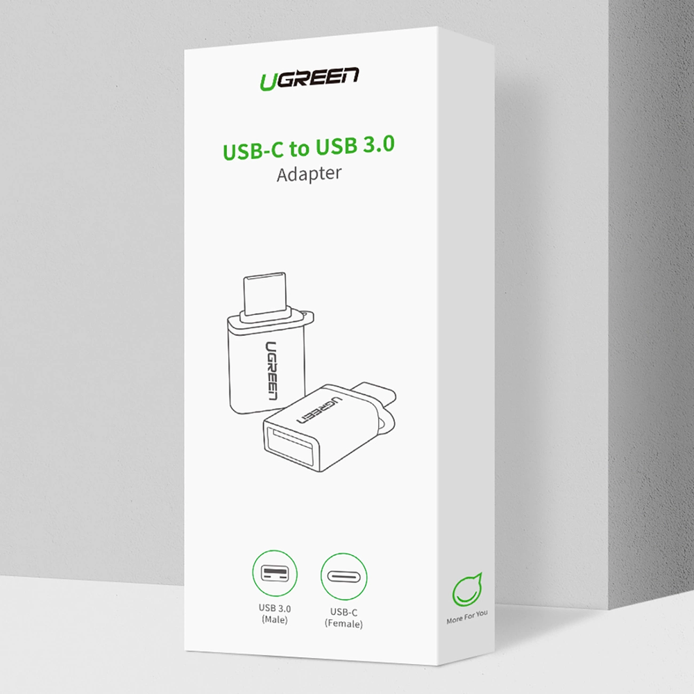 USB į USB-C 3.1 adapteris UGREEN US270 (pilkas)