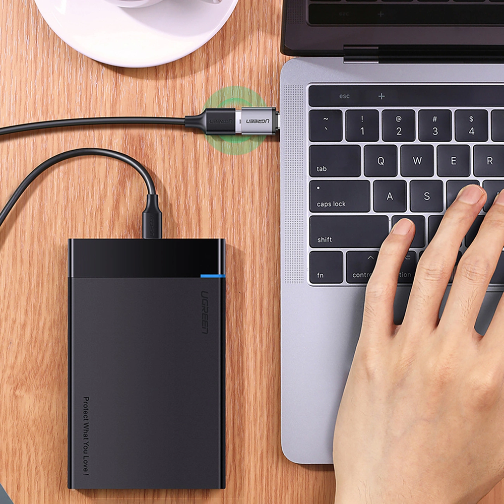 USB į USB-C 3.1 adapteris UGREEN US270 (pilkas)