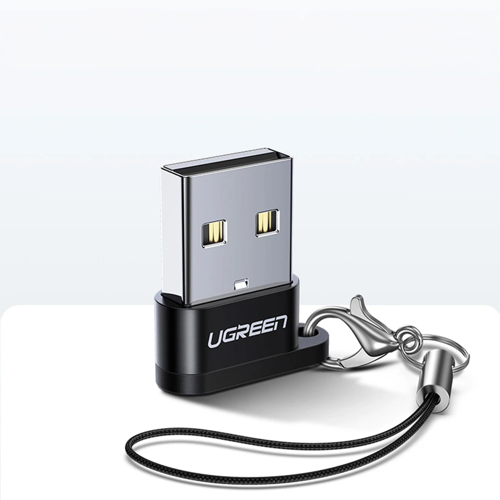 UGREEN US280 USB-C - USB-A 2.0 USB adapteris, juodos spalvos