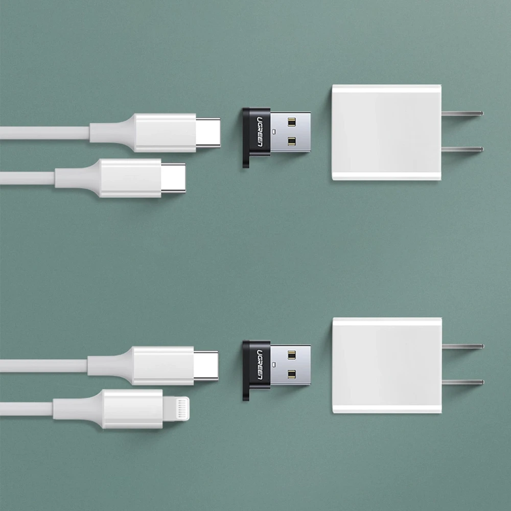 UGREEN US280 USB-C - USB-A 2.0 USB adapteris, juodos spalvos