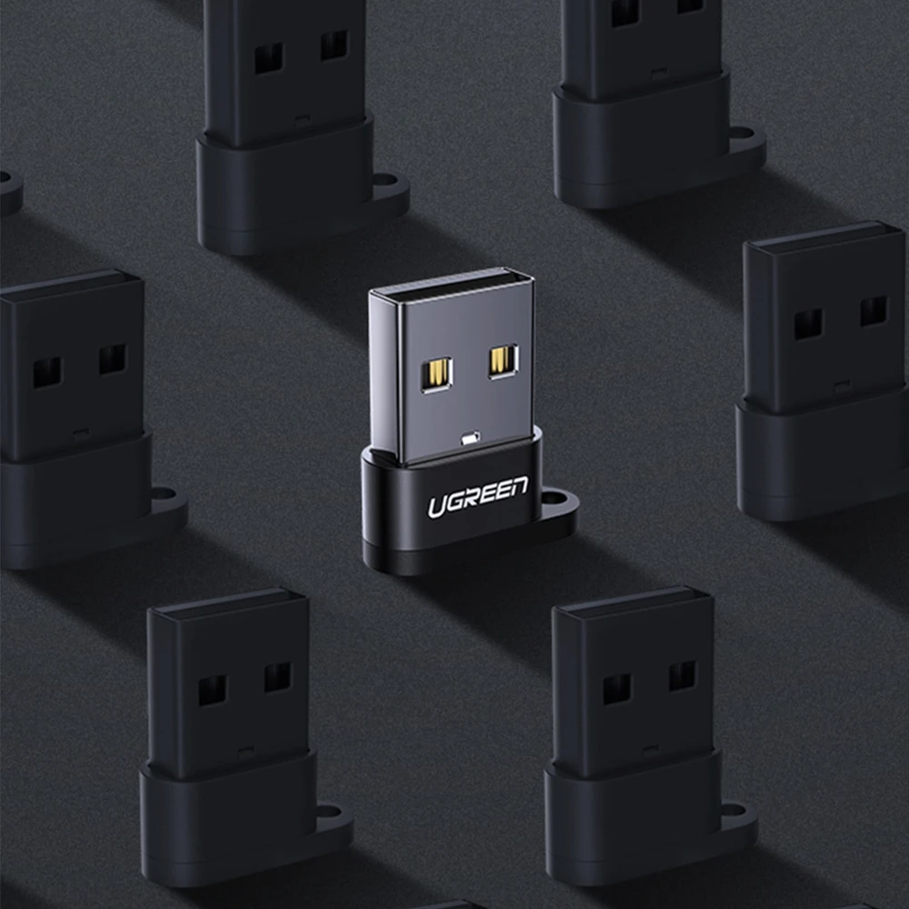 UGREEN US280 USB-C - USB-A 2.0 USB adapteris, juodos spalvos