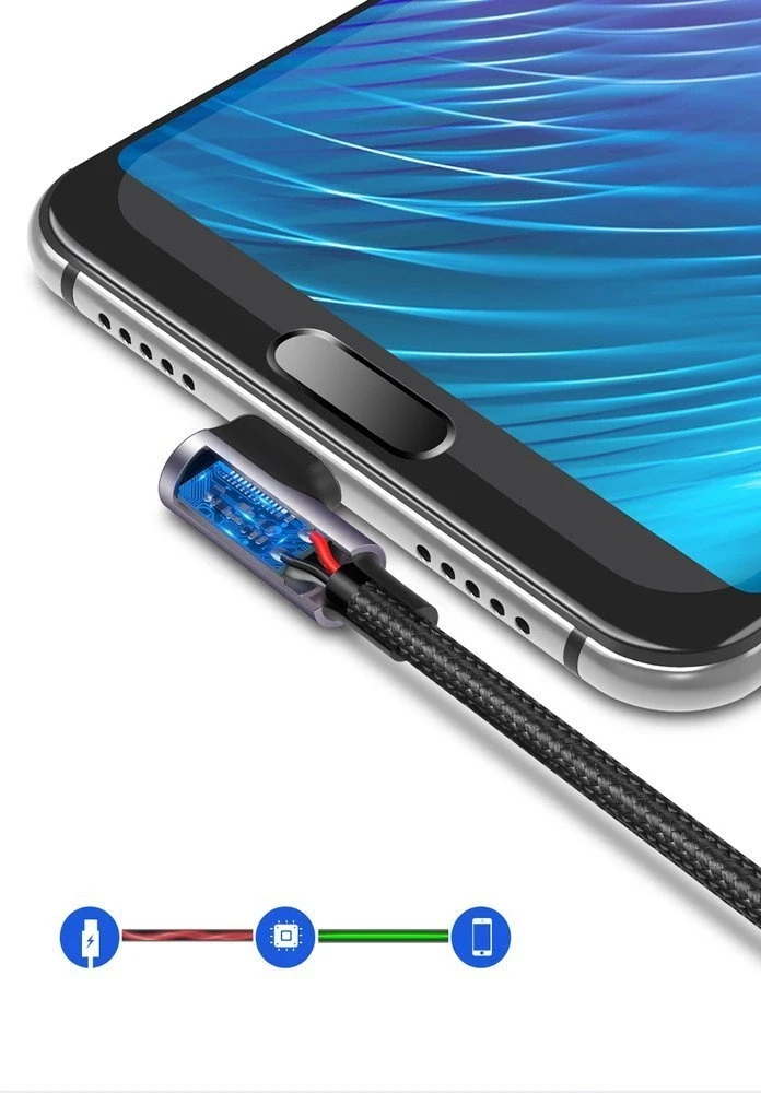 Kampinis USB-C kabelis UGREEN 3A Quick Charge 3.0 1m