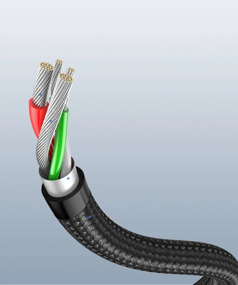 Kampinis USB-C kabelis UGREEN 3A Quick Charge 3.0 1m