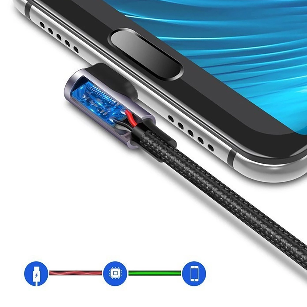Kampinis USB-C laidas UGREEN US284 3A 3m