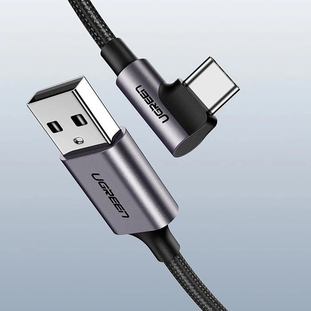 Kampinis USB-C laidas UGREEN US284 3A 3m
