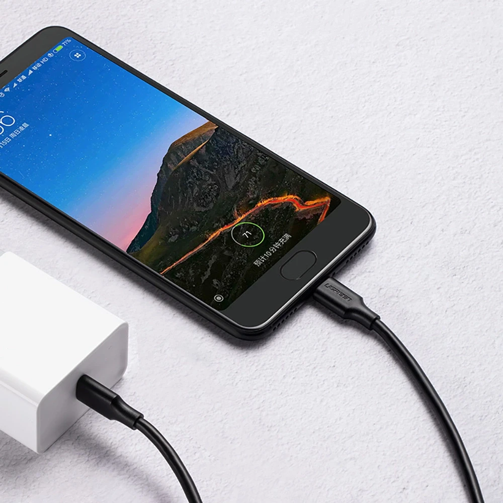 UGREEN nikelio USB-C laidas 50cm